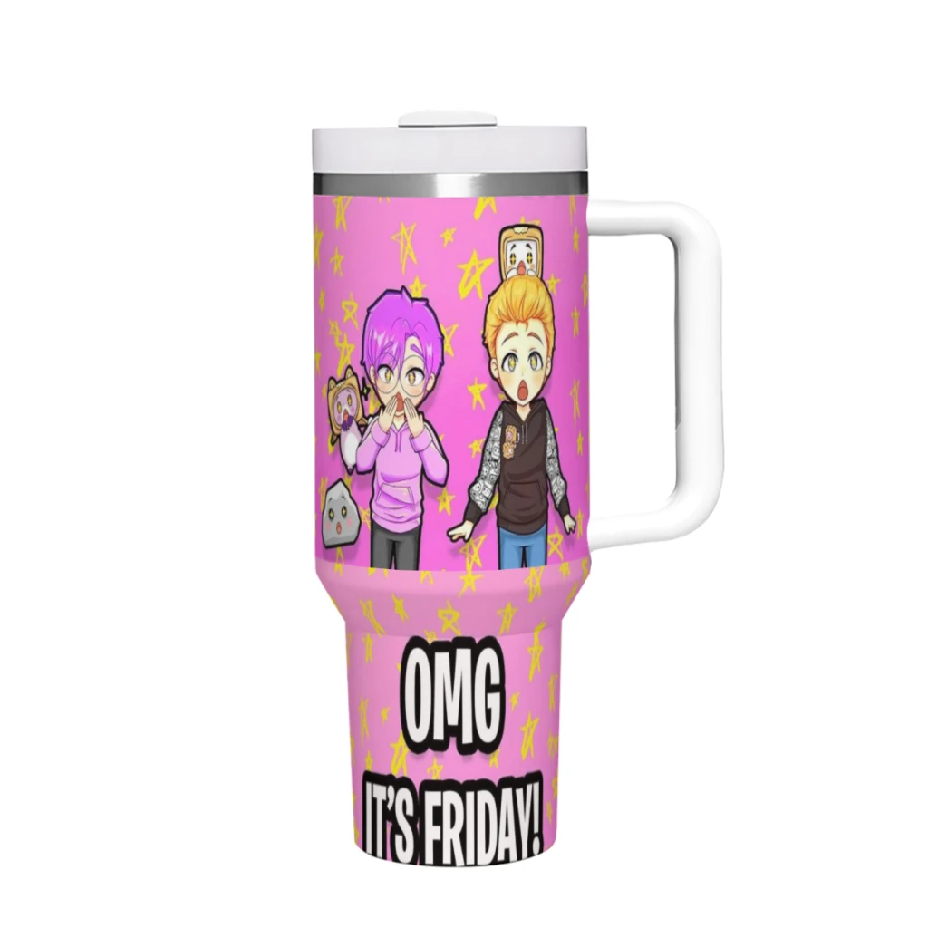 Travel Mugs Lankybox Foxy Boxy Kawaii Stainless Steel 304 Drinkware Thermal 40oz/1200ml Large Capacity Handle Car Cup
Travel Mugs Lankybox Foxy Boxy Kawaii Stainless Steel 304 Drinkware Thermal 40oz/1200ml Large Capacity Handle Car Cup