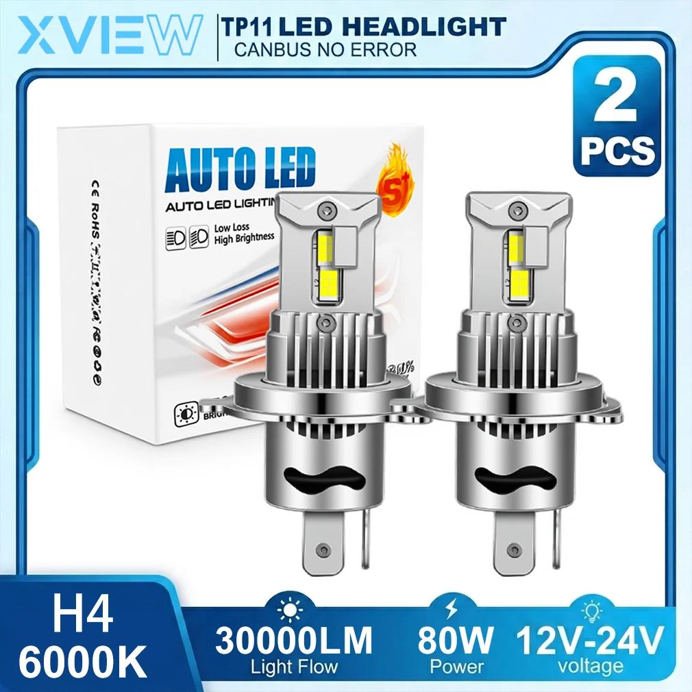 Xview H4 LED Mini Projector Lens Headlight 80W 30000LM 6000K High Low Beam Turbo Fan Canbus Ready Plug & Play
Xview H4 LED Mini Projector Lens Headlight 80W 30000LM 6000K High Low Beam Turbo Fan Canbus Ready Plug & Play