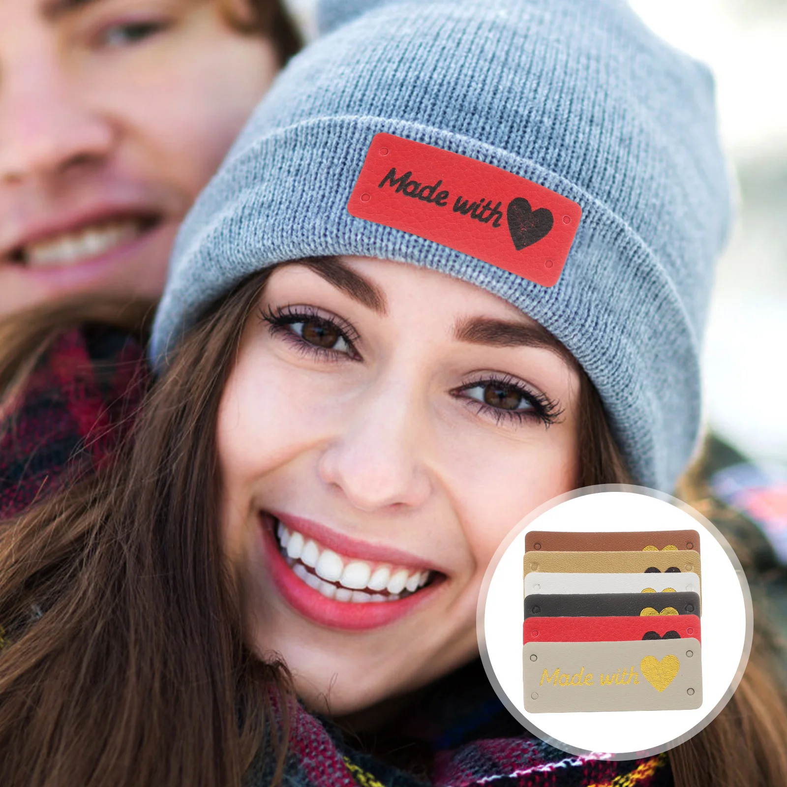 100Pcs Durable PU Tags for Homemade Items Jeans Shirts Coats Sweaters Hats Bags Crochet Supplies Made with Love Tags
100Pcs Durable PU Tags for Homemade Items Jeans Shirts Coats Sweaters Hats Bags Crochet Supplies Made with Love Tags