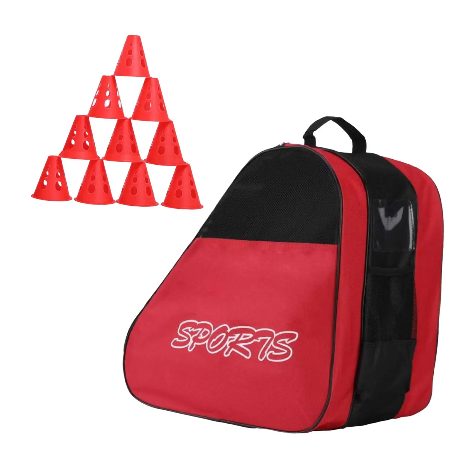 Roller Skates Carry Bag Mesh Shoulder Bag Artistic Skate Tote with Water Pocket for Outdoor Sports
Roller Skates Carry Bag Mesh Shoulder Bag Artistic Skate Tote with Water Pocket for Outdoor Sports
