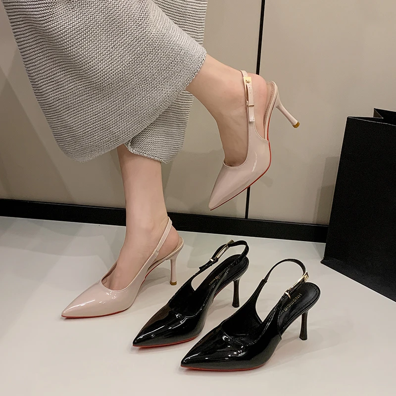 2026 Soft Leather Pointed Toe French Style Bowknot High Heel Women's Back Strap Sandals
2026 Soft Leather Pointed Toe French Style Bowknot High Heel Women's Back Strap Sandals