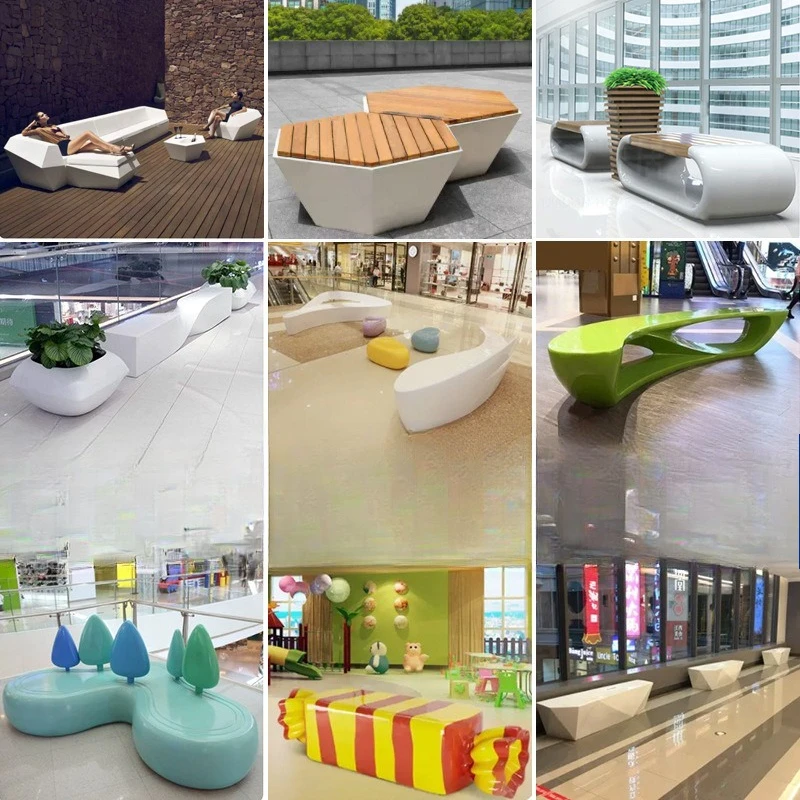 Fiberglass seat shopping mall creative leisure chair coffee table stool school outdoor park square
Fiberglass seat shopping mall creative leisure chair coffee table stool school outdoor park square