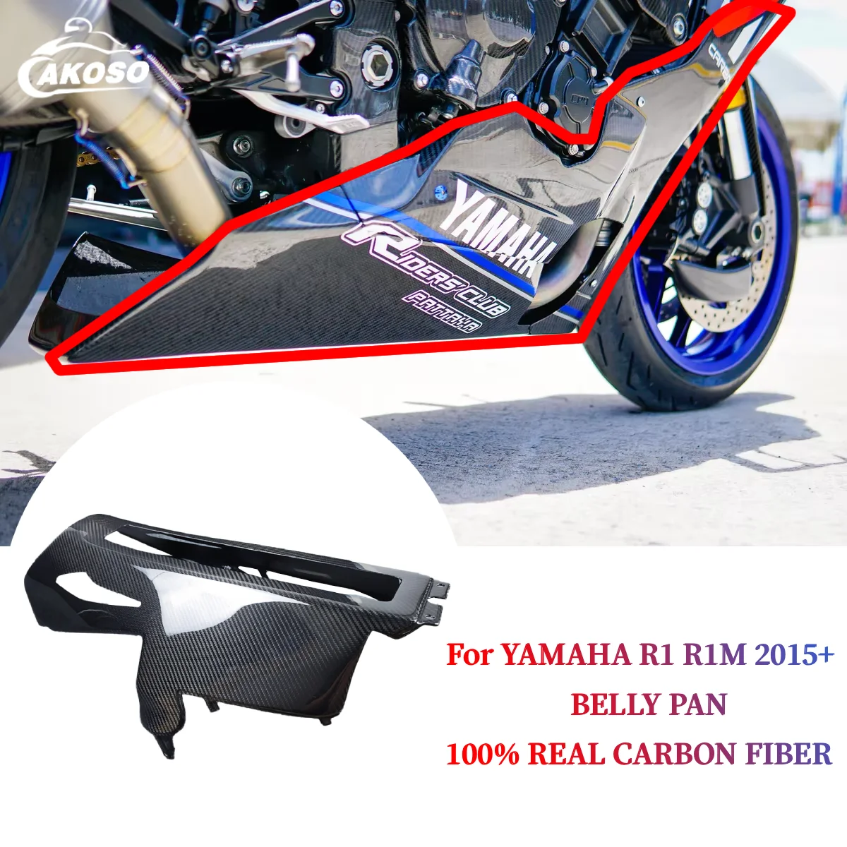 Motorcycle Accessories Modified for Yamaha/R1/R1 2015+ Carbon Fiber Belly Pan Lower Fairings Real Pure Carbon
Motorcycle Accessories Modified for Yamaha/R1/R1 2015+ Carbon Fiber Belly Pan Lower Fairings Real Pure Carbon