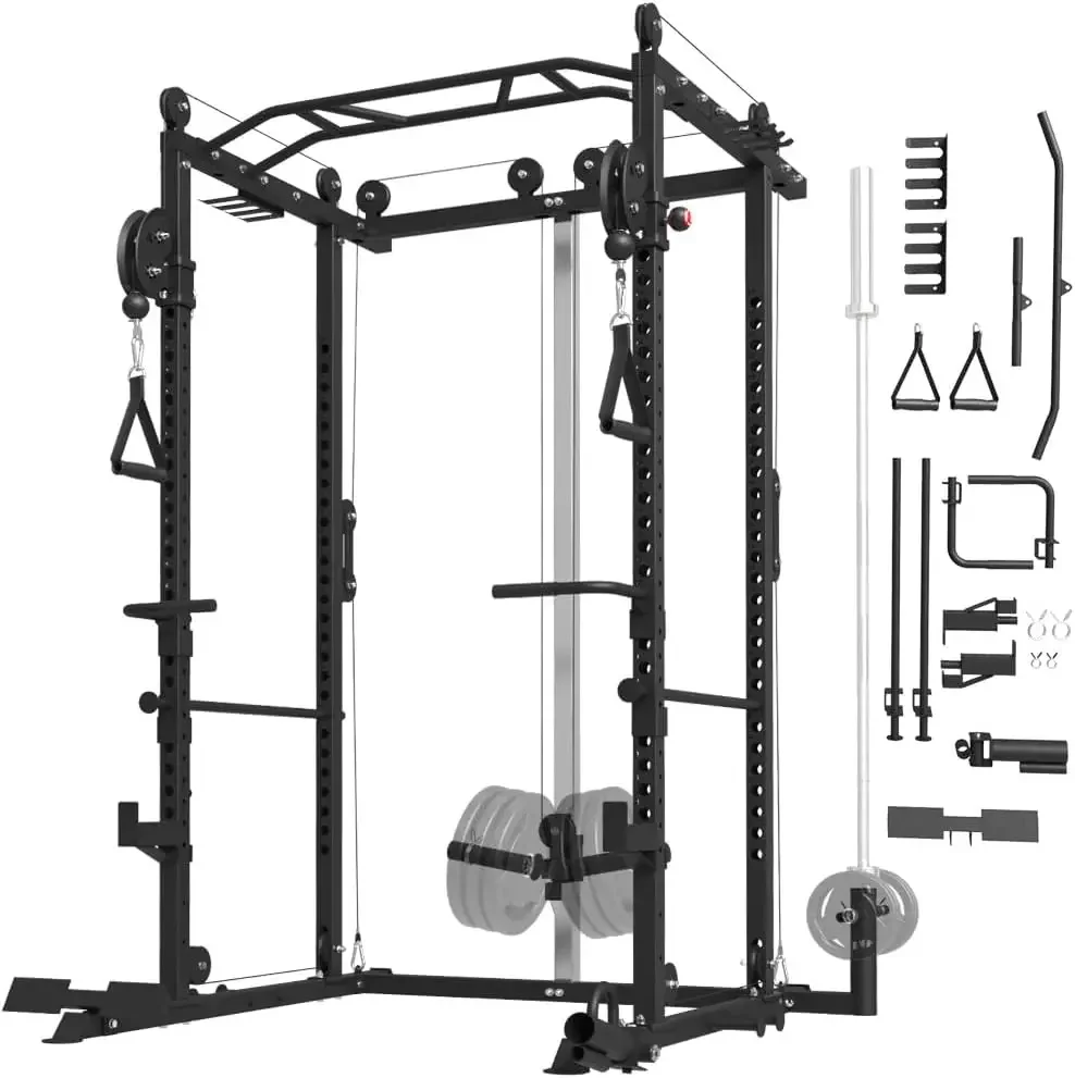 Многофункциональная силовая стойка с откатом LAT, сидящим рядом, системой кабельных шкивов, J-образными крючками, ручками для погружения, сельскохозяйственной мины, приседаниями
Многофункциональная силовая стойка с откатом LAT, сидящим рядом, системой кабельных шкивов, J-образными крючками, ручками для погружения, сельскохозяйственной мины, приседаниями