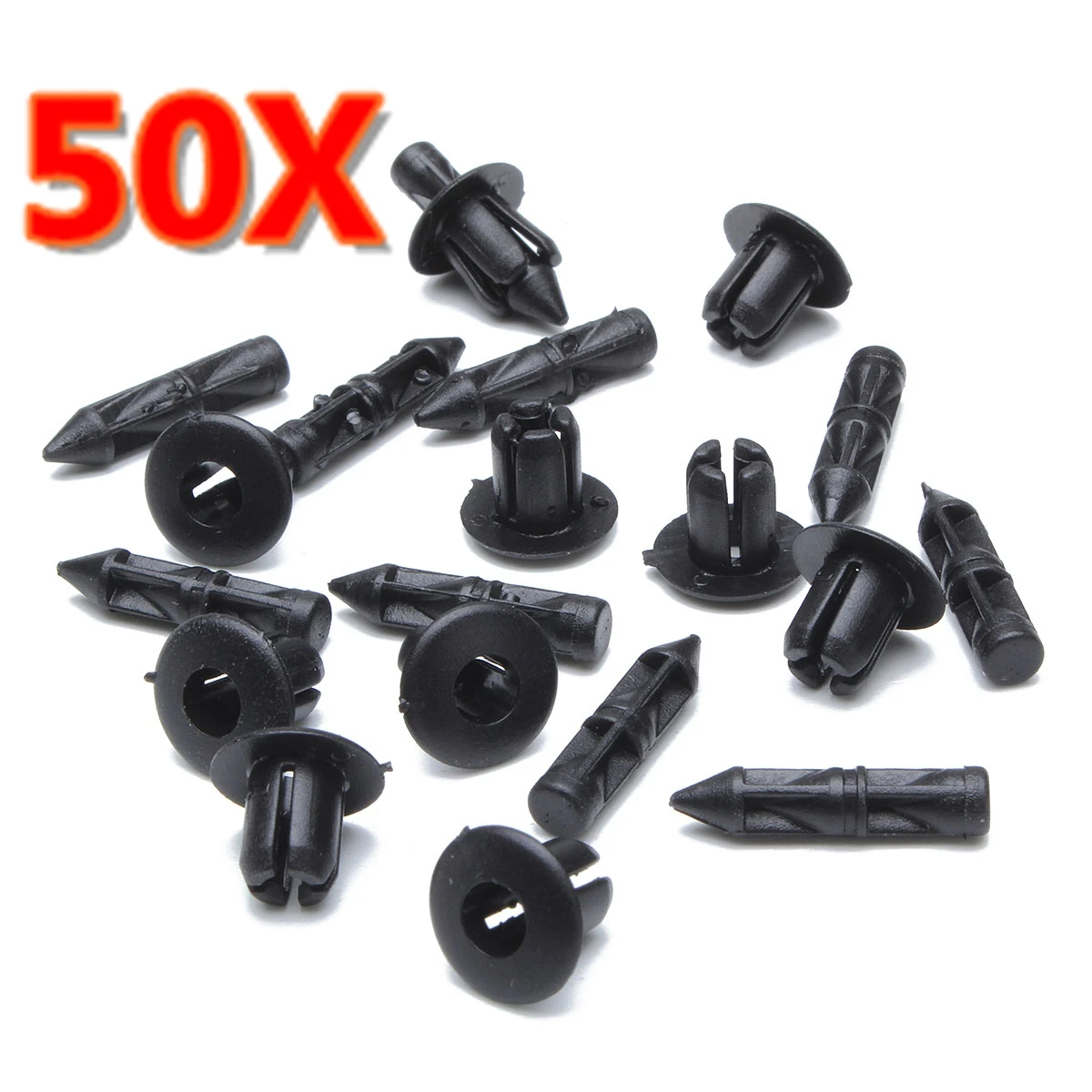 50pcs 6mm Black Rivet Fairing Bodywork Trim Panel Fastener Screw Clips Universal For Suzuki Honda Yamaha Kawasaki
50pcs 6mm Black Rivet Fairing Bodywork Trim Panel Fastener Screw Clips Universal For Suzuki Honda Yamaha Kawasaki