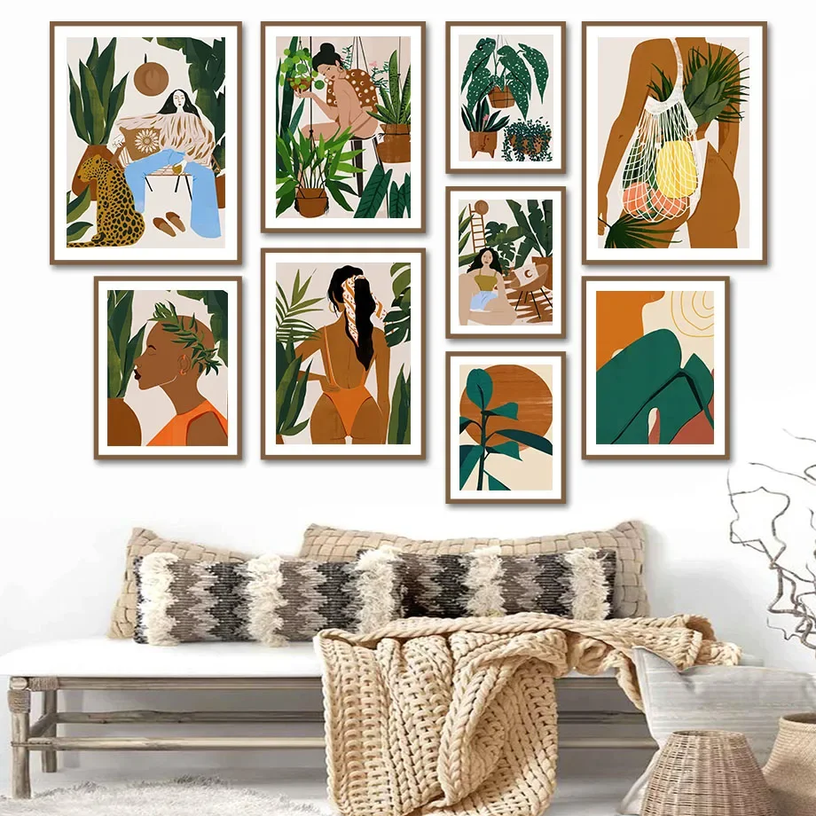 Abstract Girl Leaves Plants Illustration Wall Art Canvas Painting Nordic Posters And Prints Wall Pictures For Living Room Decor
Abstract Girl Leaves Plants Illustration Wall Art Canvas Painting Nordic Posters And Prints Wall Pictures For Living Room Decor