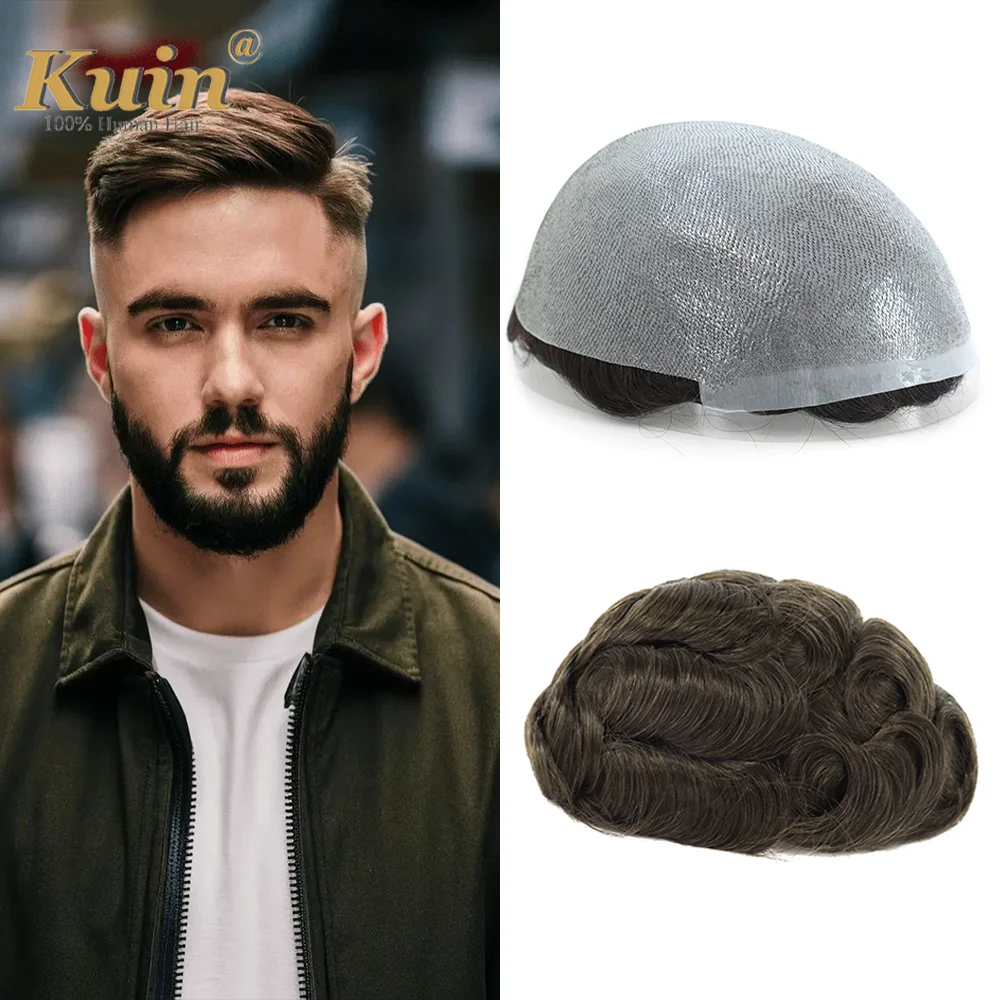 Kuin Toupee for Men Human Hair Thin Skin PU Mens HairPiece 8x10 BIO Toupee Natural Hair Realistic Hairline Replacement System
Kuin Toupee for Men Human Hair Thin Skin PU Mens HairPiece 8x10 BIO Toupee Natural Hair Realistic Hairline Replacement System