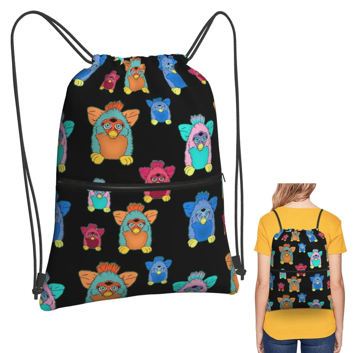 Рюкзаки с узором Furby, модные портативные карманные сумки на шнурке для хранения, сумки для книг для студентов-путешествий
Рюкзаки с узором Furby, модные портативные карманные сумки на шнурке для хранения, сумки для книг для студентов-путешествий