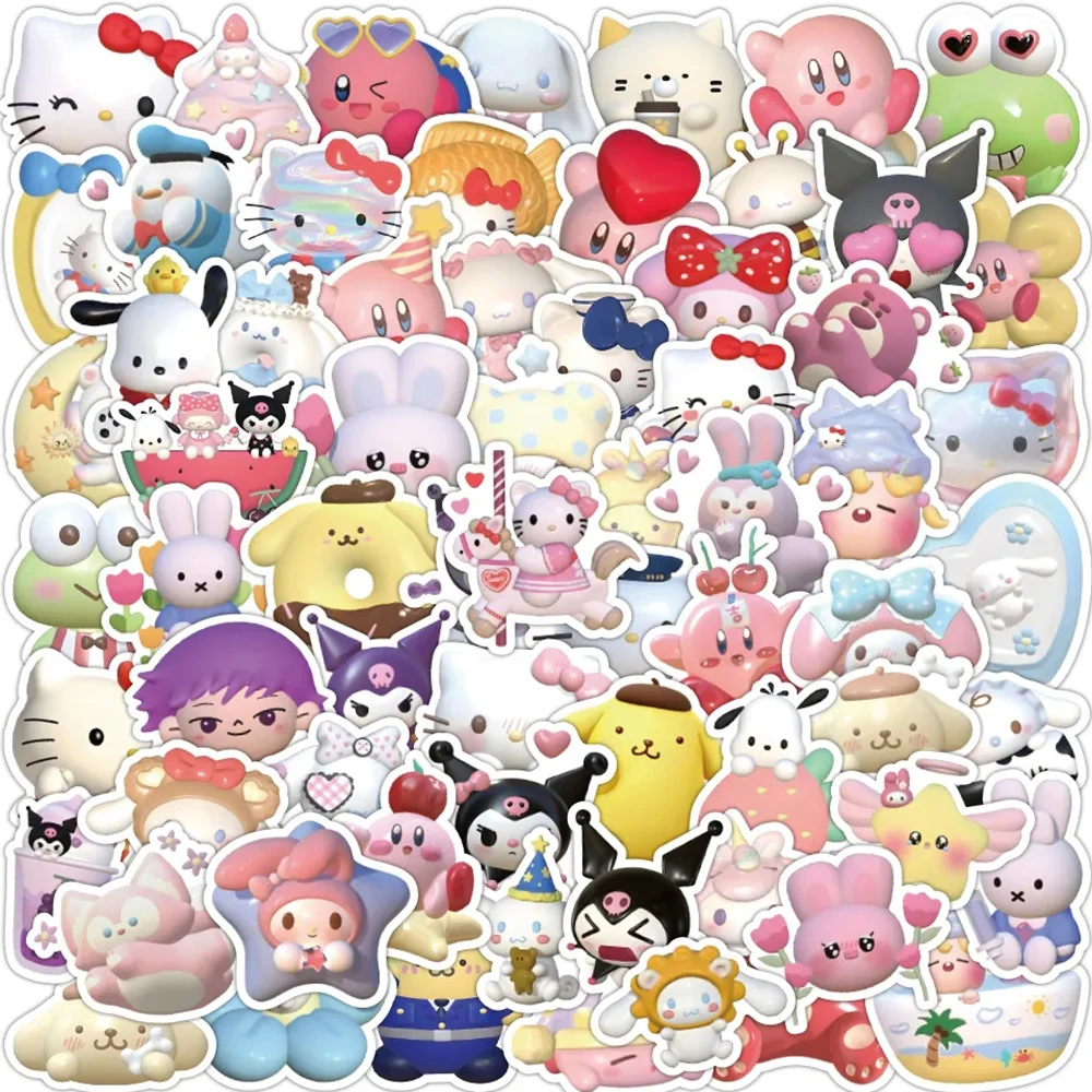 10/30/50pcs Kawaii 3D Sanrio Sticker Aesthetic Cartoon Decals Decorative Scrapbooking Laptop Luggage Cute Sticker for Kids Girls
10/30/50pcs Kawaii 3D Sanrio Sticker Aesthetic Cartoon Decals Decorative Scrapbooking Laptop Luggage Cute Sticker for Kids Girls