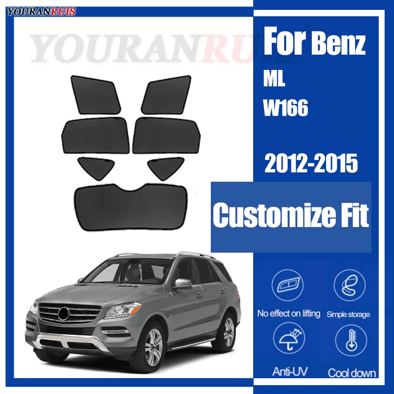 Для Mercedes Benz ML W166 2012-2015 магнитный индивидуальный козырек от солнца на окнах автомобиля, защита от ультрафиолета, детская сетка для штор автомобиля
Для Mercedes Benz ML W166 2012-2015 магнитный индивидуальный козырек от солнца на окнах автомобиля, защита от ультрафиолета, детская сетка для штор автомобиля