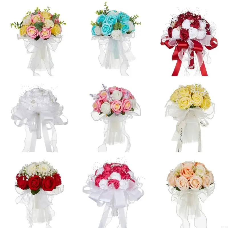 E21B Simulation Rose Bride Wedding Bouquets Wedding Party Decorations for Ceremony
E21B Simulation Rose Bride Wedding Bouquets Wedding Party Decorations for Ceremony