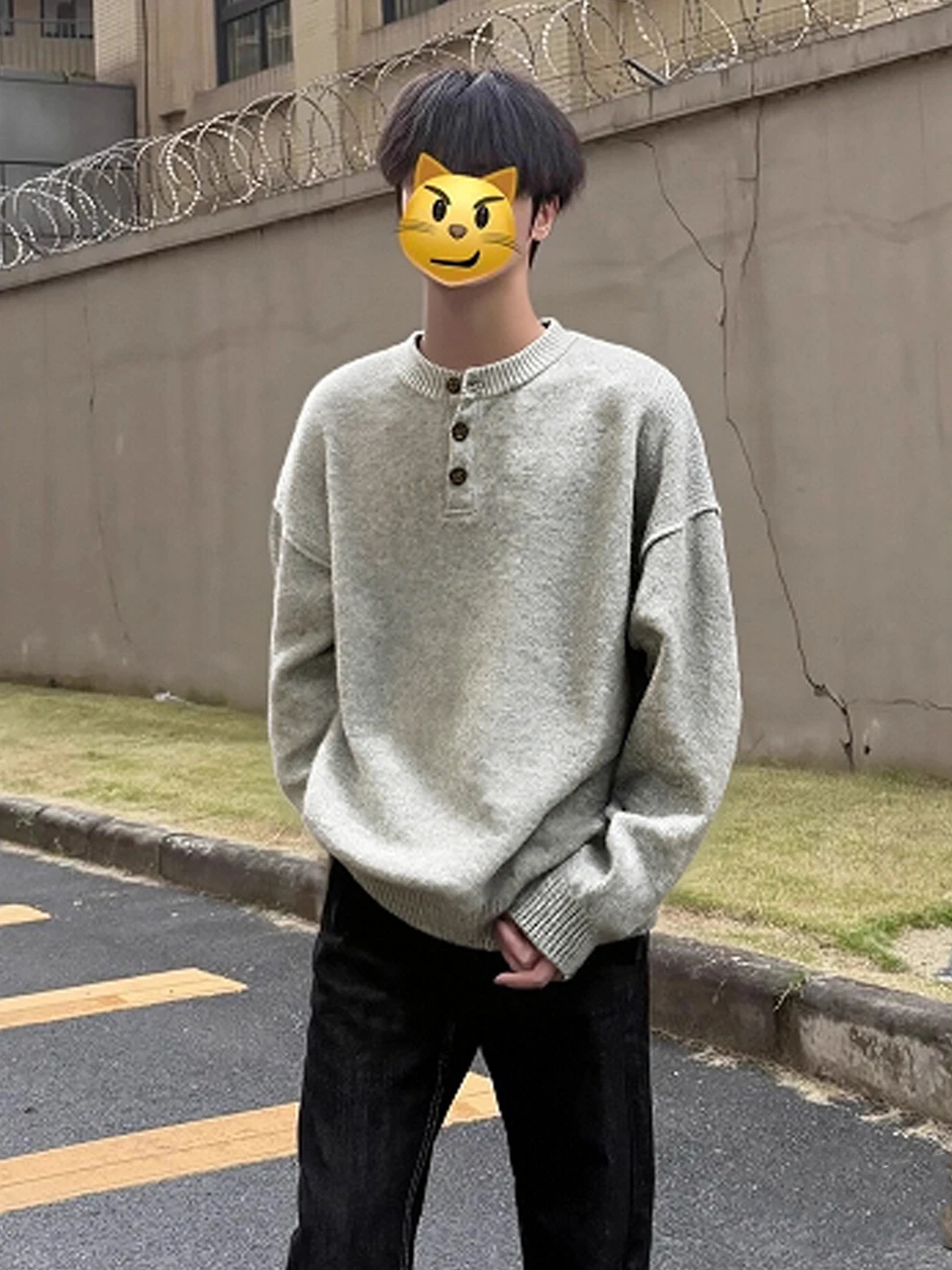 Gray American Henry Collar Knitwear Men's Style Autumn Winter Lazy Fashion Inner Wear Base Shirt Cleanfit Inner Shirt
Gray American Henry Collar Knitwear Men's Style Autumn Winter Lazy Fashion Inner Wear Base Shirt Cleanfit Inner Shirt
