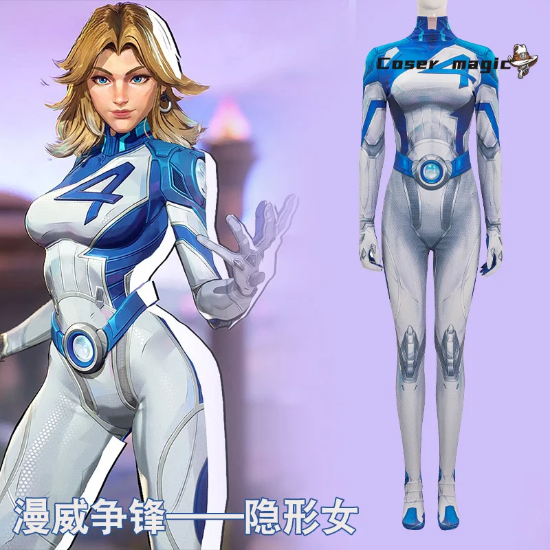 Invisible Woman Cosplay Costume Susan Uniform Halloween Carnival Party Christmas Play Role Clothes Clothing
Invisible Woman Cosplay Costume Susan Uniform Halloween Carnival Party Christmas Play Role Clothes Clothing