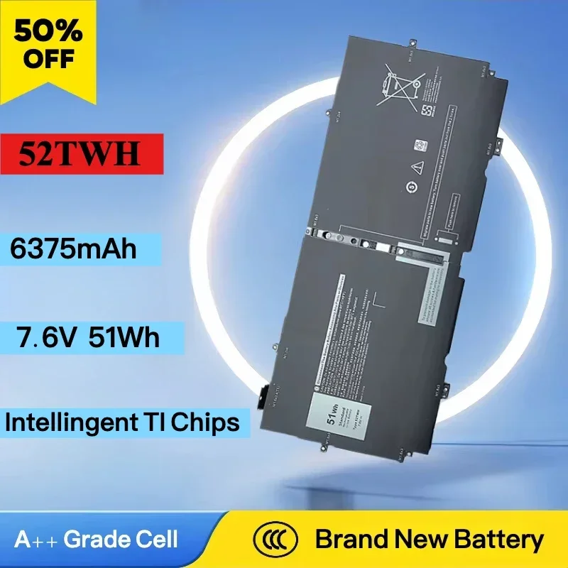 Brand New 6375mAh 7.6V 52TWH XX3T7 Laptop Battery For Dell XPS 13 7390 9310 2-IN-1 P103G001 P103G002 X1W0D 00FDRT
Brand New 6375mAh 7.6V 52TWH XX3T7 Laptop Battery For Dell XPS 13 7390 9310 2-IN-1 P103G001 P103G002 X1W0D 00FDRT