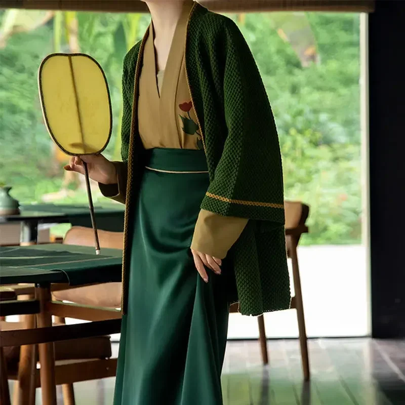 Women Elegance Hanfu Adult Ancient Style Fairy Woollen Knitted Daily Shirt Skirt Girl Performance Chinese Traditional Costume
Women Elegance Hanfu Adult Ancient Style Fairy Woollen Knitted Daily Shirt Skirt Girl Performance Chinese Traditional Costume