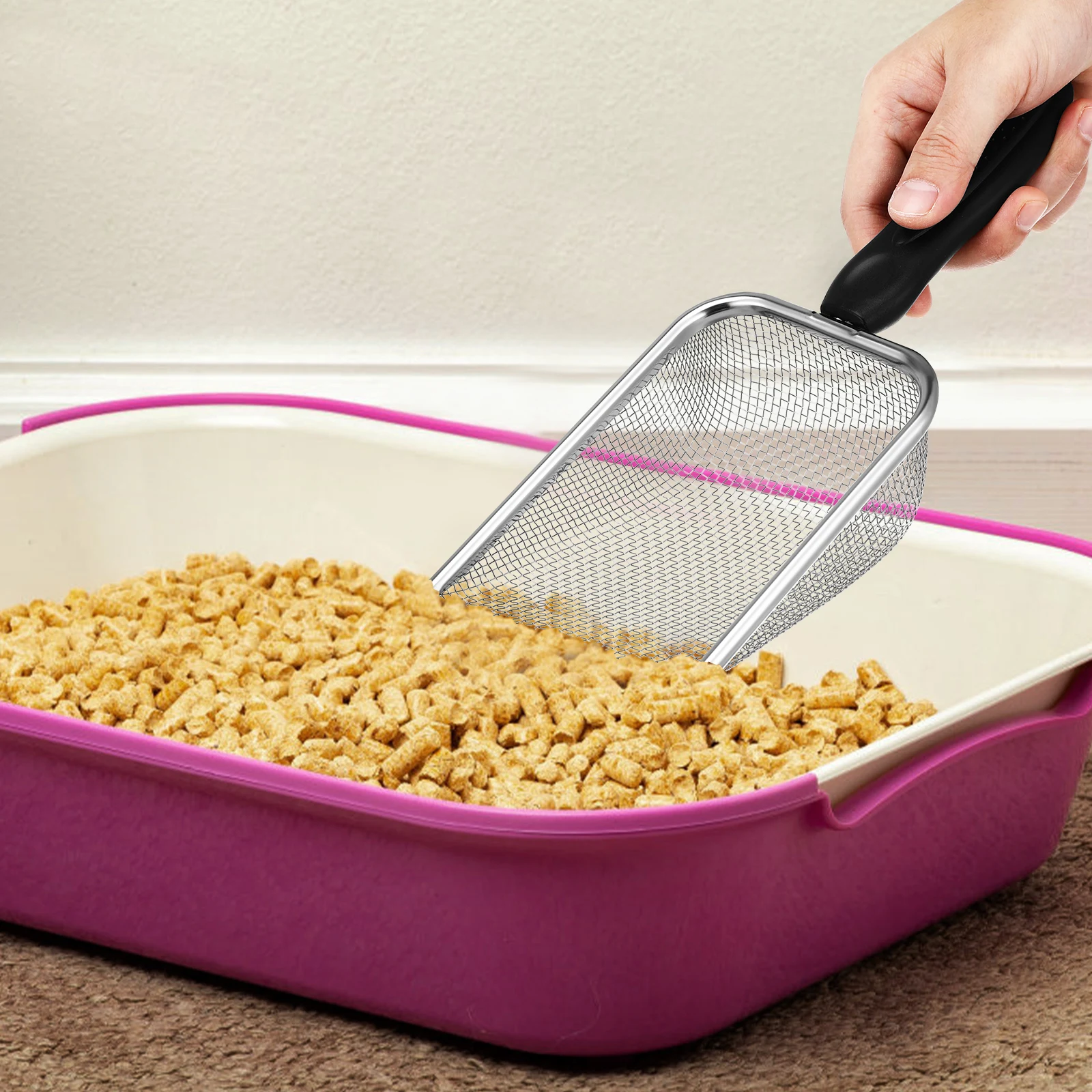 Cat Litter Shovel Artifact Sifter Scoop Poop Scooper Small Holes Scoops Stainless Steel Dirt
Cat Litter Shovel Artifact Sifter Scoop Poop Scooper Small Holes Scoops Stainless Steel Dirt