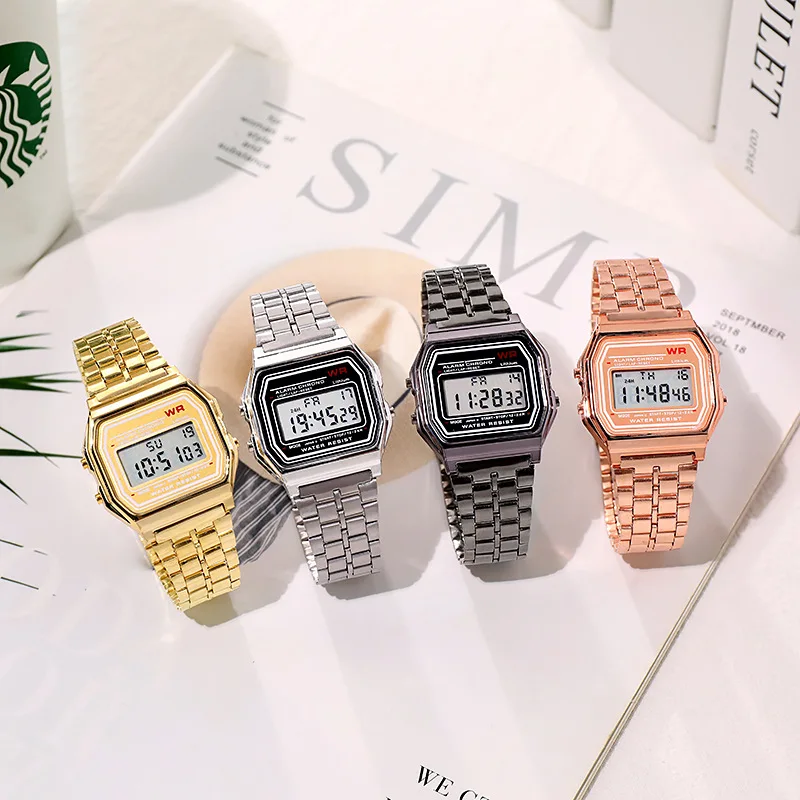 Sports Rose Gold Children Watches for Women Electronic Digital Display Retro Style Alarm Clock Men's Relogio Masculin Reloj
Sports Rose Gold Children Watches for Women Electronic Digital Display Retro Style Alarm Clock Men's Relogio Masculin Reloj