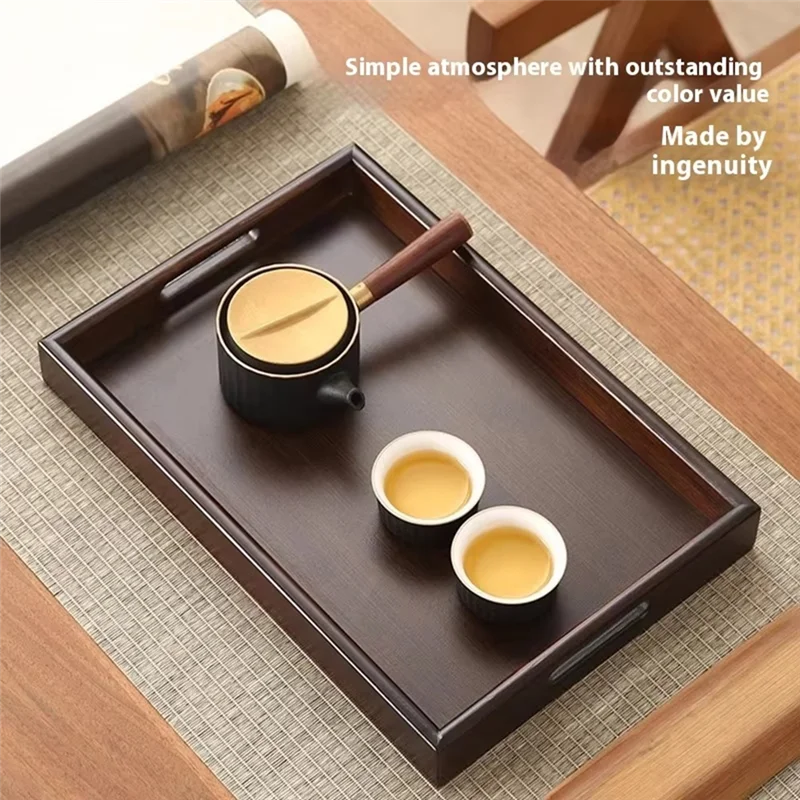 ABUL-Elegant Bamboo Wooden Serving Tray - Solid Wood Rectangular Tray For Tea, Dinner At Home, Hotel Use
ABUL-Elegant Bamboo Wooden Serving Tray - Solid Wood Rectangular Tray For Tea, Dinner At Home, Hotel Use