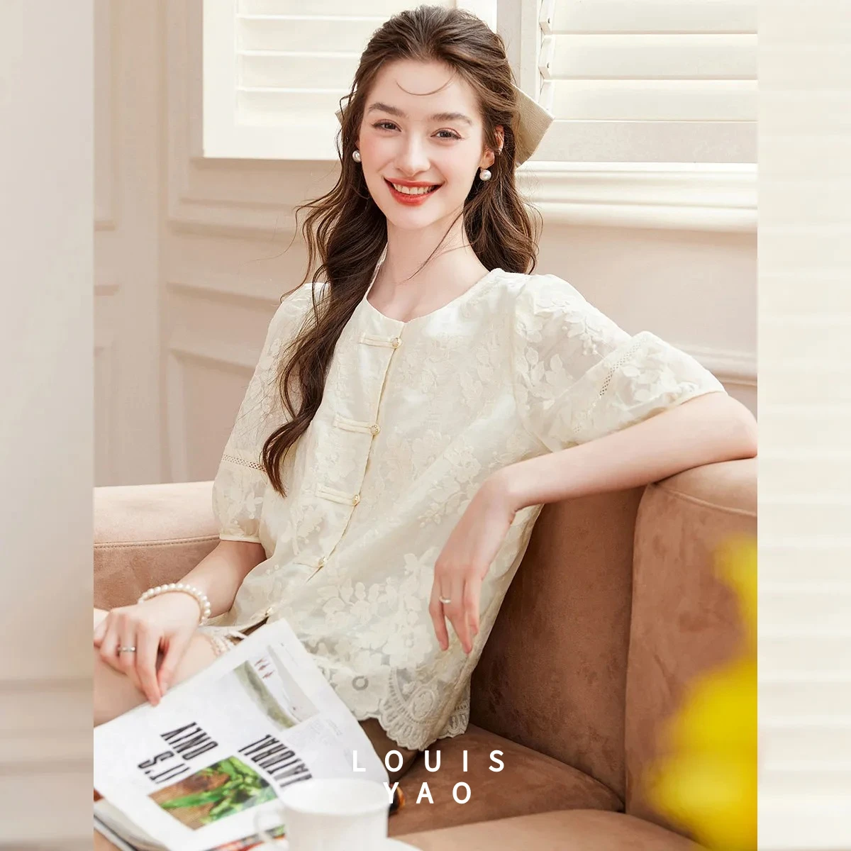 LOUISYAO 2026 Spring Autumn Embroidery Button Blouse Women Chinese Style No Stretch Cardigan Shirt
LOUISYAO 2026 Spring Autumn Embroidery Button Blouse Women Chinese Style No Stretch Cardigan Shirt