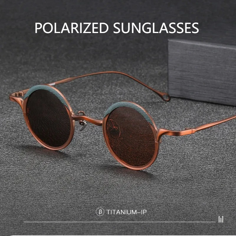 Vintage Pure Titanium Round Sunglasses Ultralight Retro Circle Rim Eyewear UV400 Men Outdoor Driving Polarized Shades Gafas NEW
Vintage Pure Titanium Round Sunglasses Ultralight Retro Circle Rim Eyewear UV400 Men Outdoor Driving Polarized Shades Gafas NEW