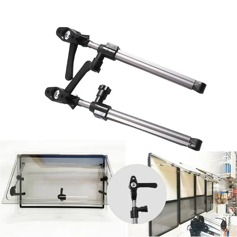 J0MA 2Pcs Universal Adjustable Support Rods Outdoor Motorhome Window Support Rod
