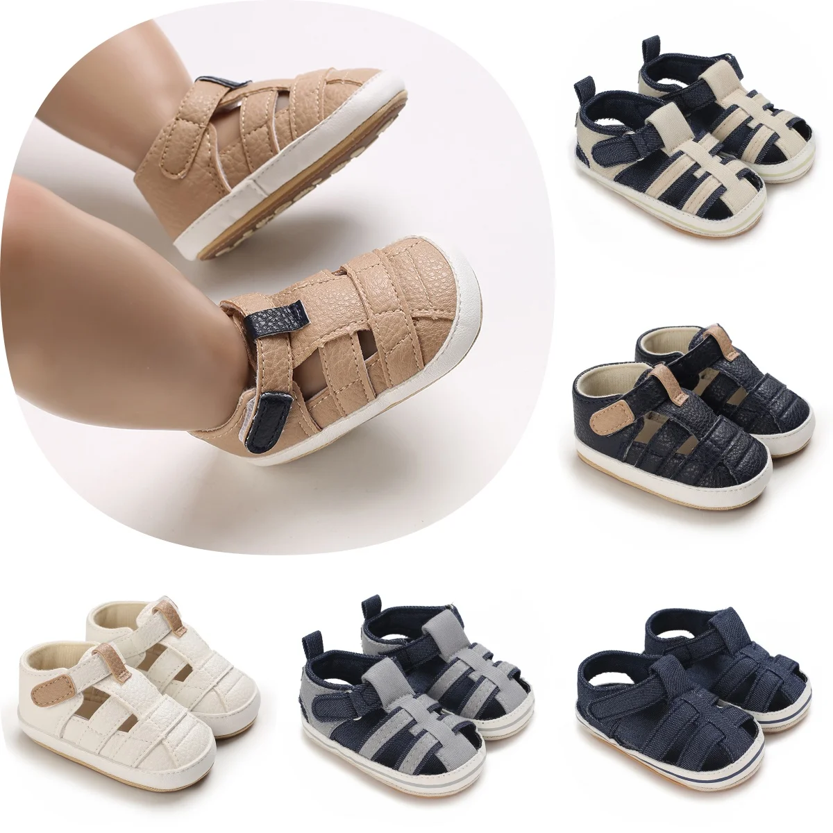 Baby Shoes Boys and Girls Summer Sandals Soft Rubber Sole Anti slip Baby 0-18M Baby Sandals First Step Walking Shoes
Baby Shoes Boys and Girls Summer Sandals Soft Rubber Sole Anti slip Baby 0-18M Baby Sandals First Step Walking Shoes