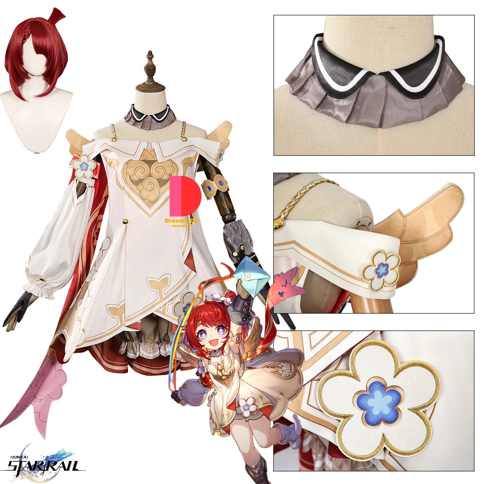 Game Honkai: Star Rail Tribbie Cosplay Costume Anime Clothes Full Set Wigs Wings Cute Dress for Women Role Play Halloween Party
Game Honkai: Star Rail Tribbie Cosplay Costume Anime Clothes Full Set Wigs Wings Cute Dress for Women Role Play Halloween Party