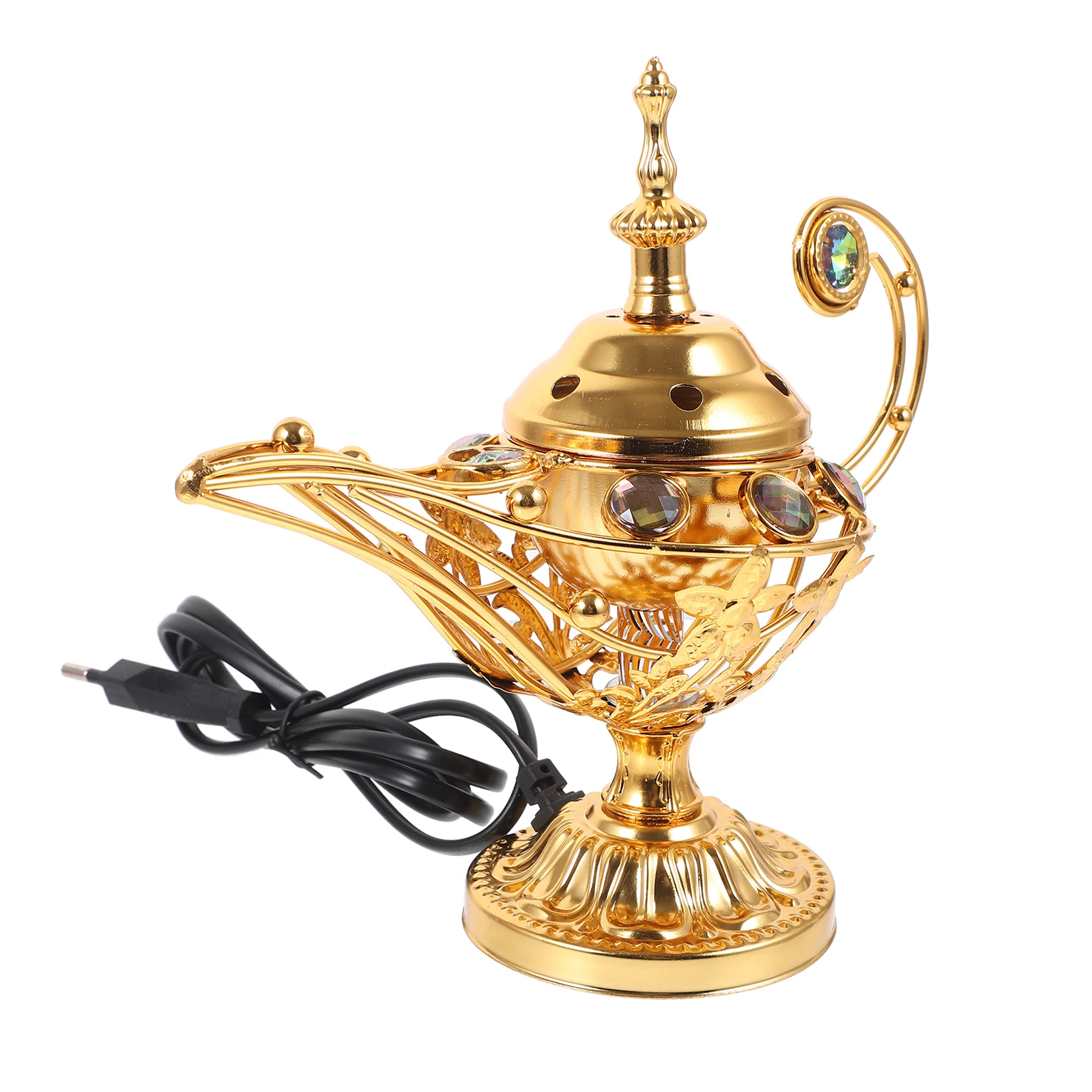 Incense Burner Vintage Style Metal Censer For Home Office Decor Aroma Purifying Eu Plug Household
Incense Burner Vintage Style Metal Censer For Home Office Decor Aroma Purifying Eu Plug Household