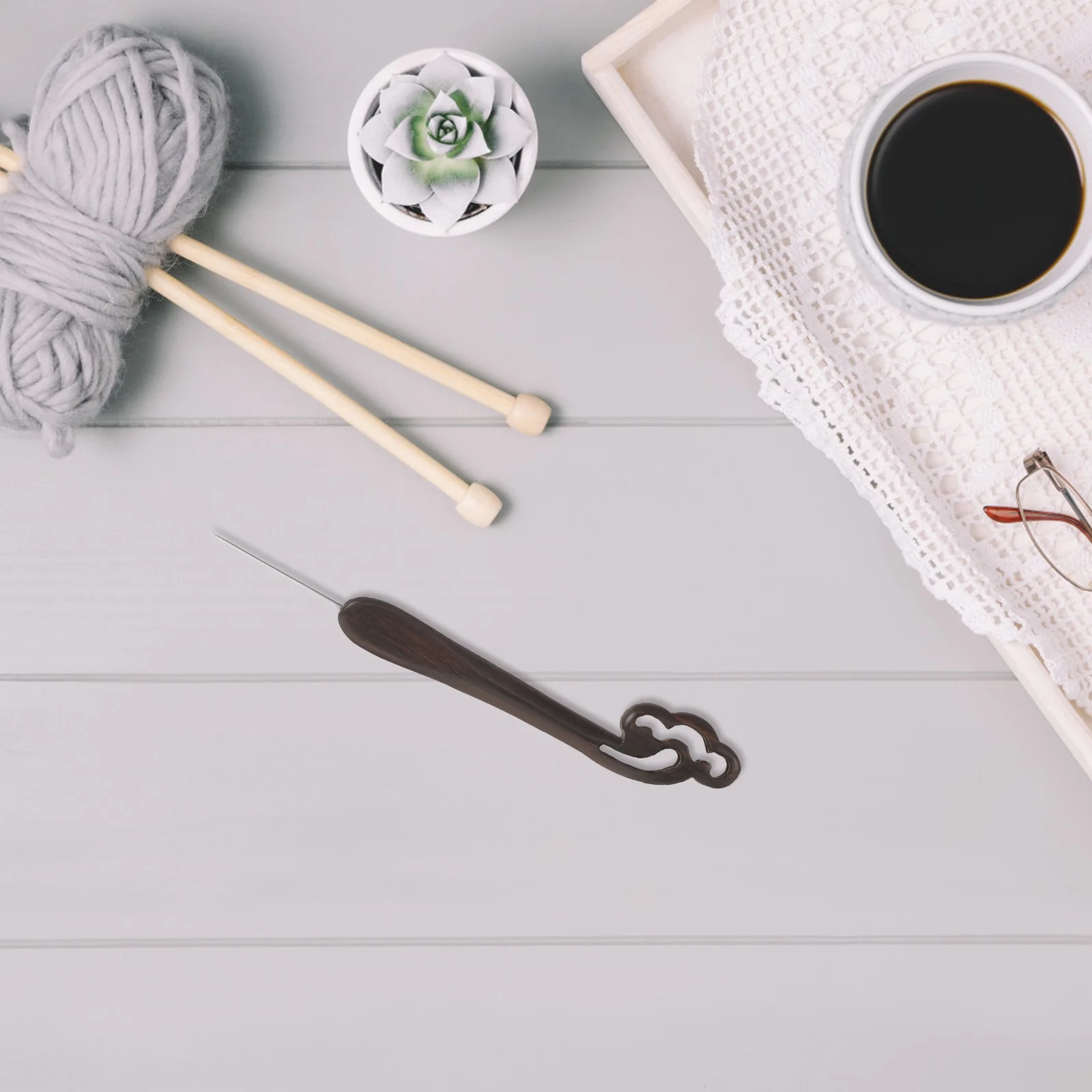 Sandalwood Crochet Tool Needles Kit Knitting Hook Yarn Weaving Crafts Kits Tools Sweater
Sandalwood Crochet Tool Needles Kit Knitting Hook Yarn Weaving Crafts Kits Tools Sweater