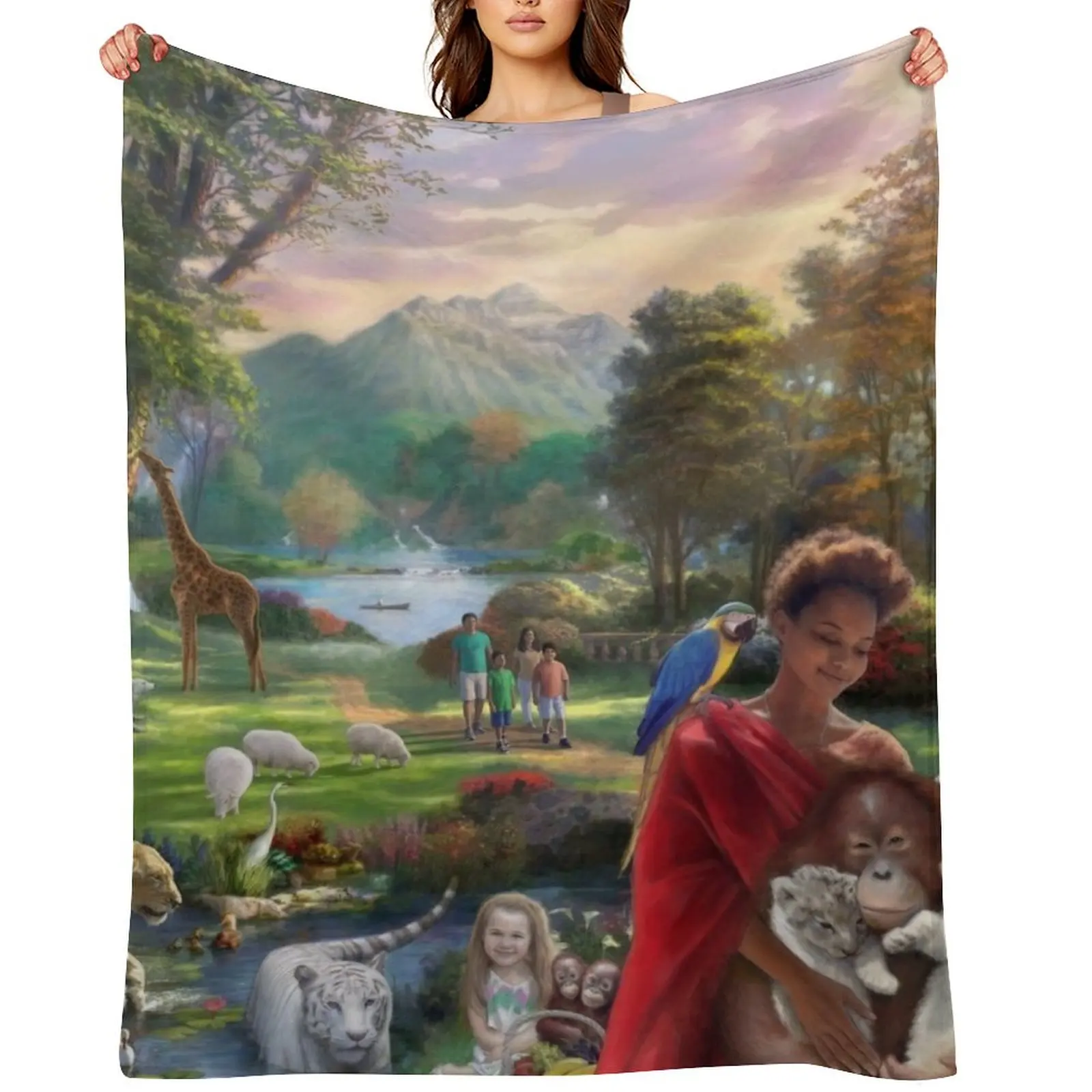 Paradise Park Throw Blanket Plaid Decorative Throw Luxury Summer Beddings Blankets
Paradise Park Throw Blanket Plaid Decorative Throw Luxury Summer Beddings Blankets