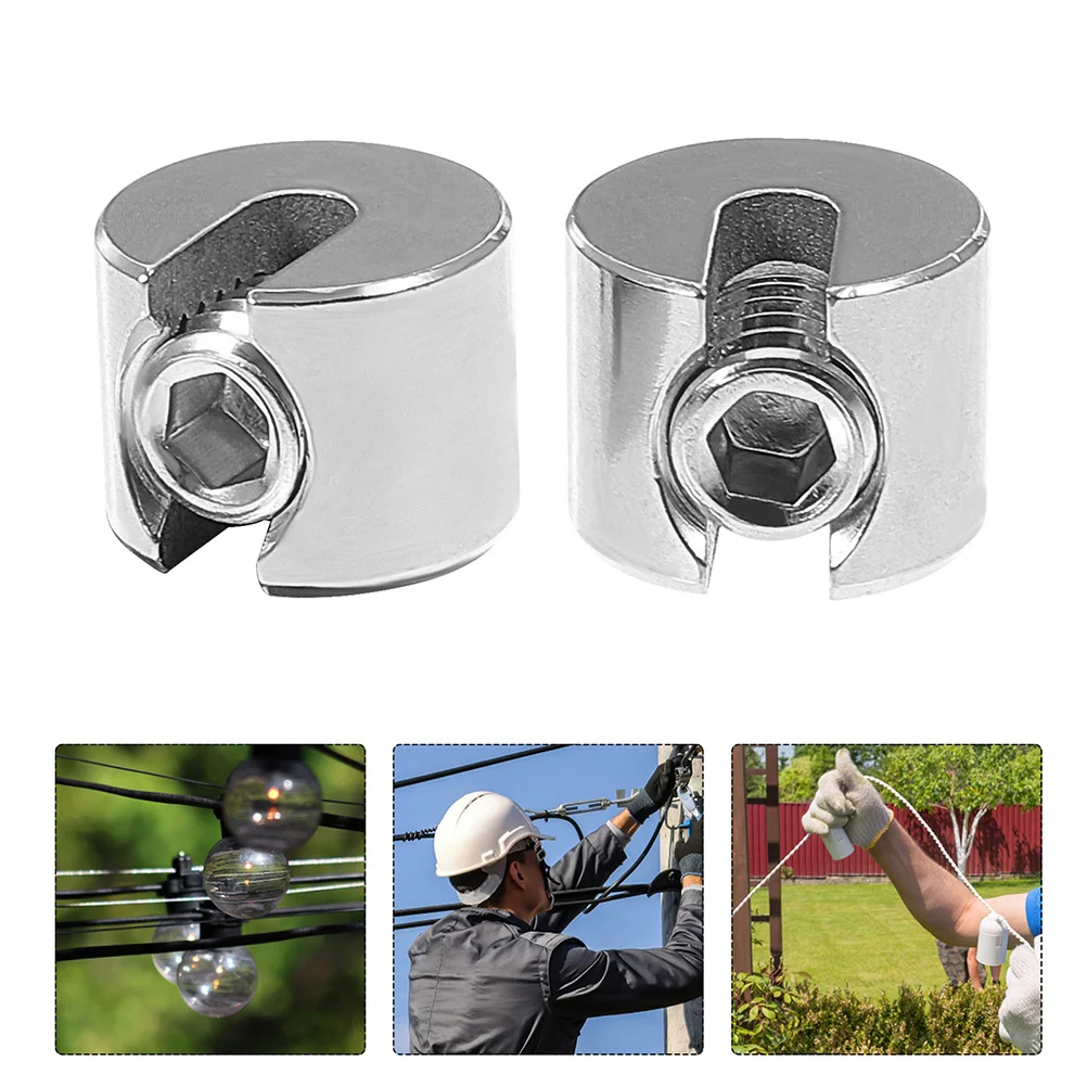 2 Pcs Wire Rope Clamp Thread Holder Cable Clip for Deck Fastener Tension Stainless Steel
2 Pcs Wire Rope Clamp Thread Holder Cable Clip for Deck Fastener Tension Stainless Steel