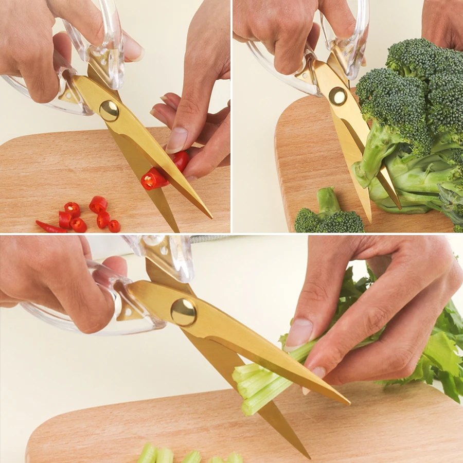 1pc Transparent Handle Kitchen Scissors Perfect For Cutting Meat And Vegetables Kitchen Scissors With Plastic Handle Kitchen Use
1pc Transparent Handle Kitchen Scissors Perfect For Cutting Meat And Vegetables Kitchen Scissors With Plastic Handle Kitchen Use
