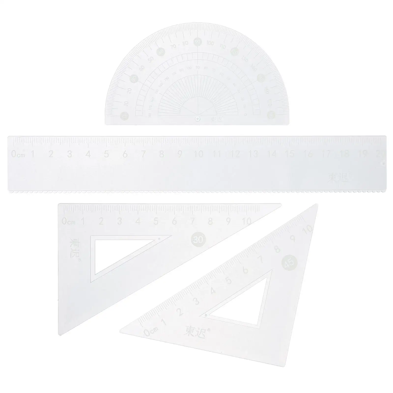 20cm Ruler Triangle Protractor Set Clear Plastic Tools for Drawing Measuring Student Math Aid Drafting Classroom Supply
20cm Ruler Triangle Protractor Set Clear Plastic Tools for Drawing Measuring Student Math Aid Drafting Classroom Supply