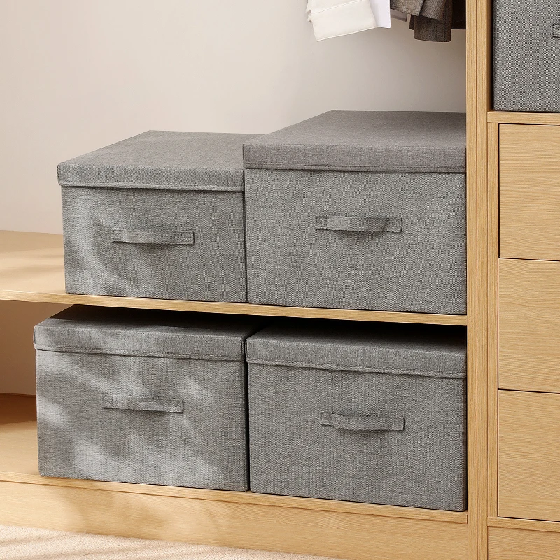 Foldable Storage Box with Flip Cover Non-Woven Fabric Organizer for Clothes Underwear Socks Cosmetics Space-Saving Home Storage
Foldable Storage Box with Flip Cover Non-Woven Fabric Organizer for Clothes Underwear Socks Cosmetics Space-Saving Home Storage