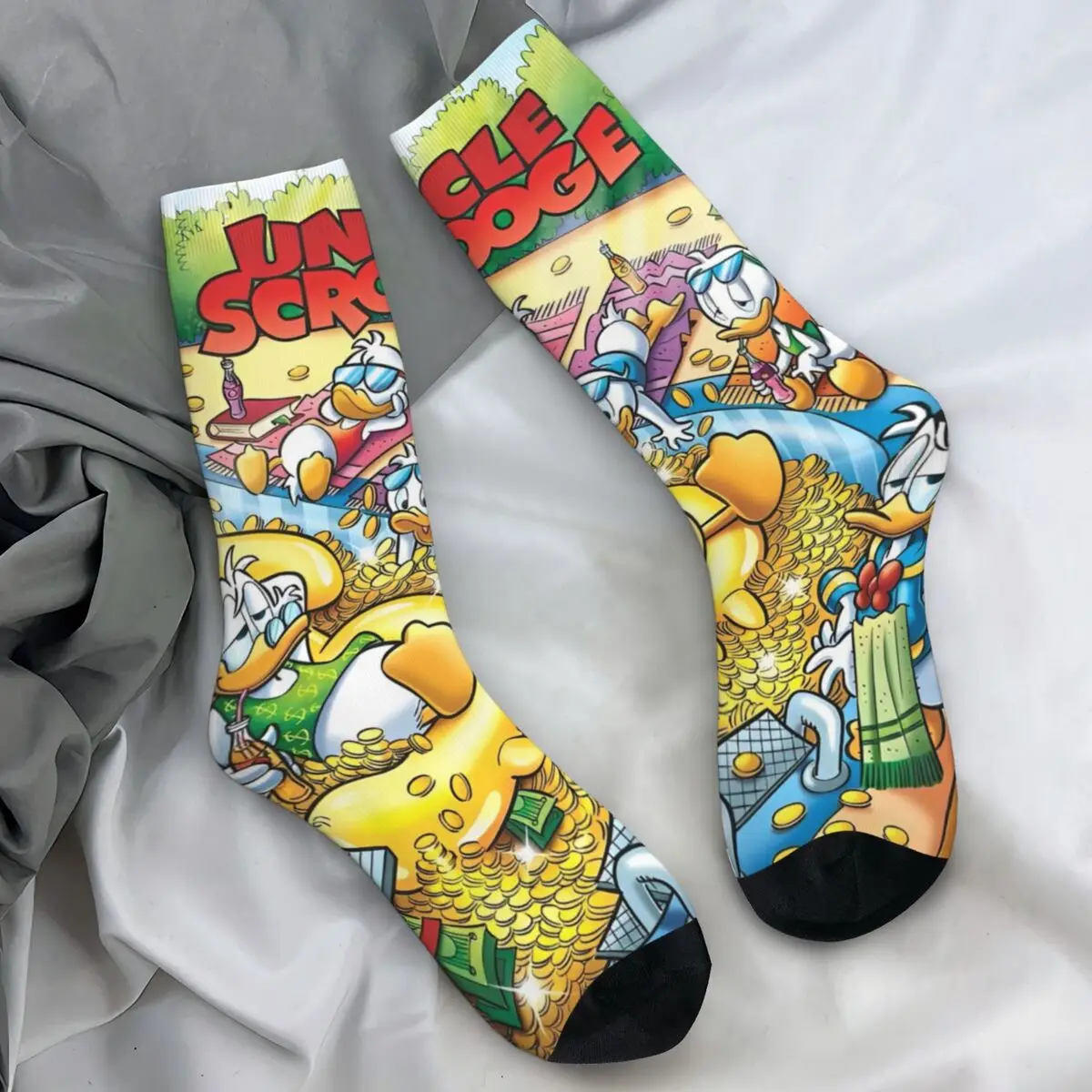 Cartoon Donald Duck Gold Socks Casual Stockings Autumn Anti-Slip Men Socks Comfortable Printed Outdoor Socks
Cartoon Donald Duck Gold Socks Casual Stockings Autumn Anti-Slip Men Socks Comfortable Printed Outdoor Socks