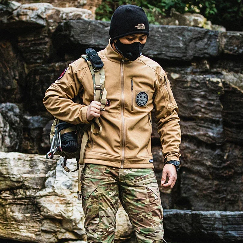 Tactical Jacket Coat Men Hunting Clothing Softshell Outwear Outdoor Training Airsoft Multi Pockets Working Clothing
Tactical Jacket Coat Men Hunting Clothing Softshell Outwear Outdoor Training Airsoft Multi Pockets Working Clothing