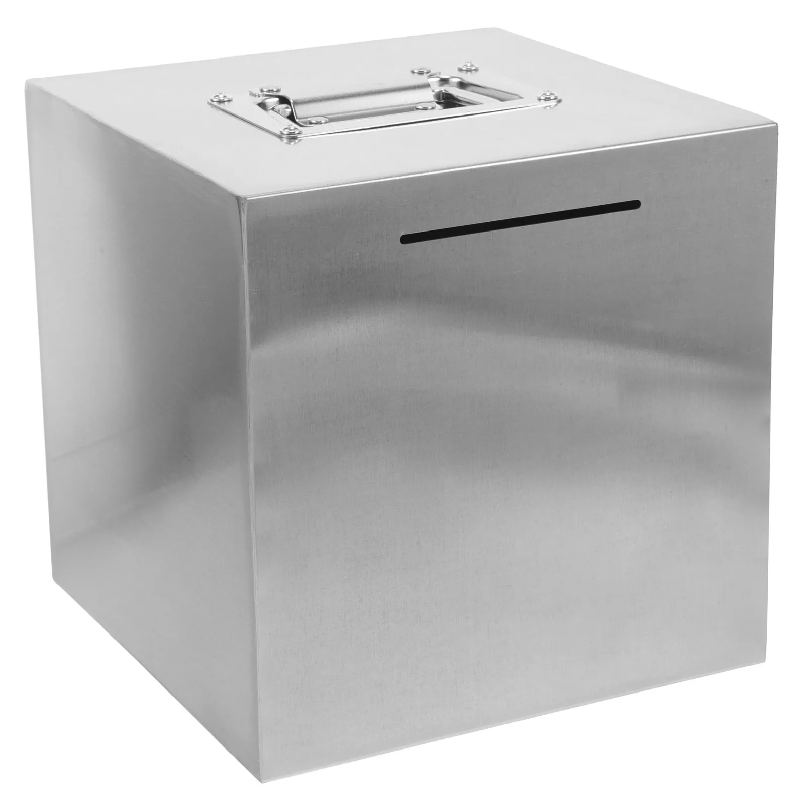 Stainless Steel Piggy Bank 20x20cm High Capacity Unbreakable Metal Coin Bank for Adults Portable Savings Box Money Container
Stainless Steel Piggy Bank 20x20cm High Capacity Unbreakable Metal Coin Bank for Adults Portable Savings Box Money Container