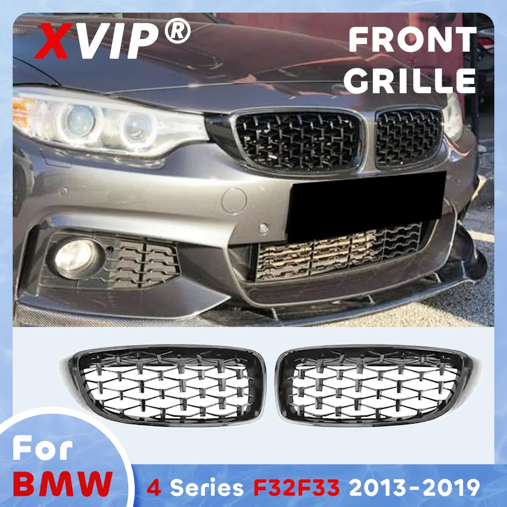 XVIP Glossy Black Diamond Style Front Bumper Grille For BMW 4 Series F32 F33 2013-2019
XVIP Glossy Black Diamond Style Front Bumper Grille For BMW 4 Series F32 F33 2013-2019