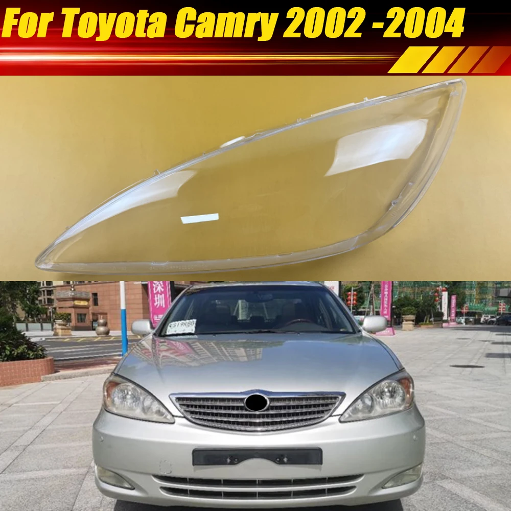 For Toyota Camry 2002 2003 2004 Car Headlight Lamp Shade Special Auto Transparent Lampshade Shell Headlamps Cover Plexiglass
For Toyota Camry 2002 2003 2004 Car Headlight Lamp Shade Special Auto Transparent Lampshade Shell Headlamps Cover Plexiglass