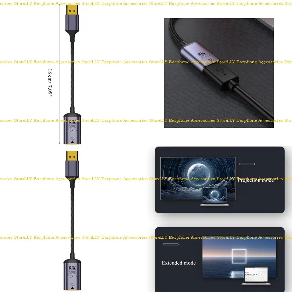 462E Тип C USB3.1 Женский на дисплей DP-/MINI-DP MDP1.4 Мужчина-8K-конвертер адаптер
462E Тип C USB3.1 Женский на дисплей DP-/MINI-DP MDP1.4 Мужчина-8K-конвертер адаптер