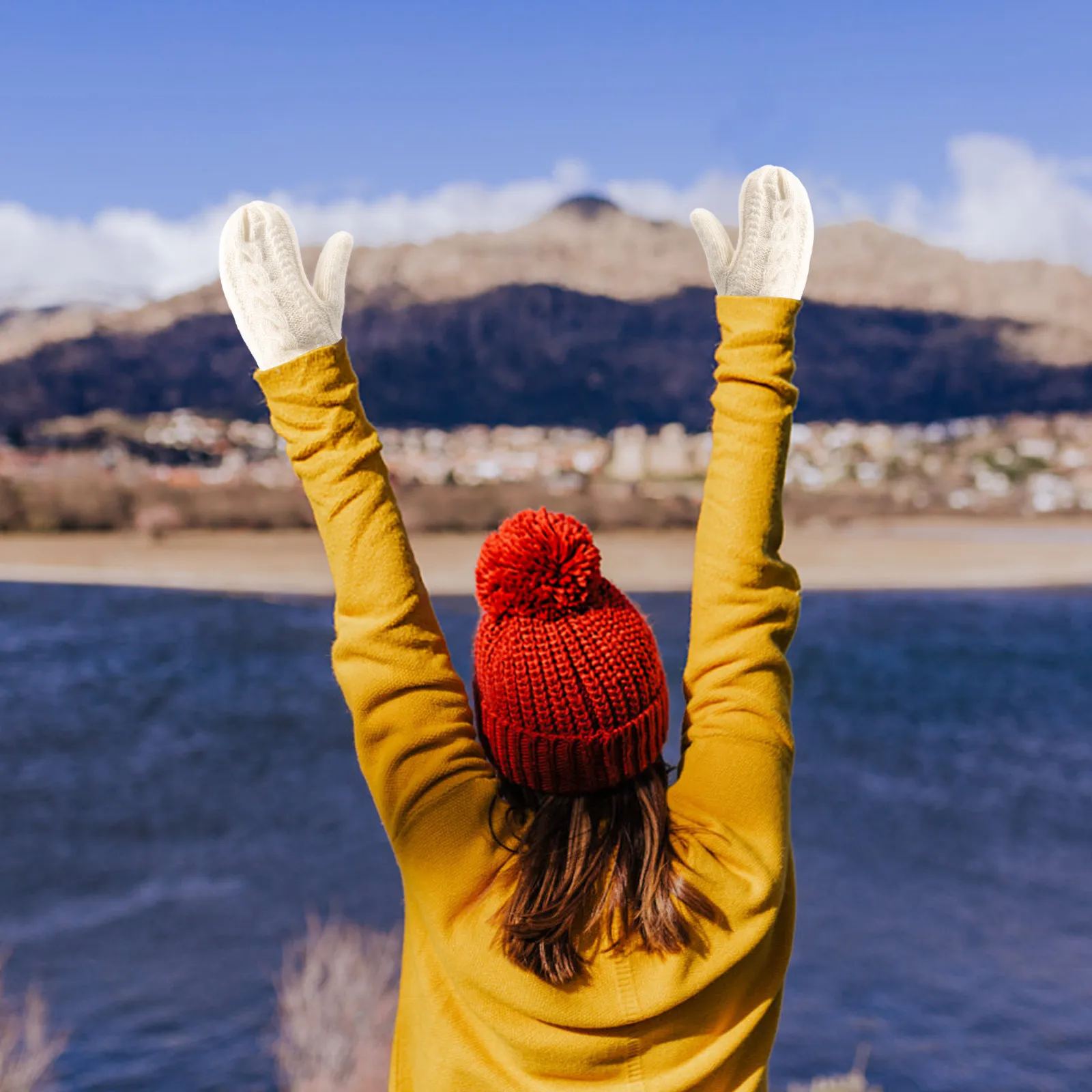 1 Pair Women Winter Gloves Thickened Knit Warm Lining Outdoor Mittens Wear-Resistant Comfortable Cold Season Gloves
1 Pair Women Winter Gloves Thickened Knit Warm Lining Outdoor Mittens Wear-Resistant Comfortable Cold Season Gloves