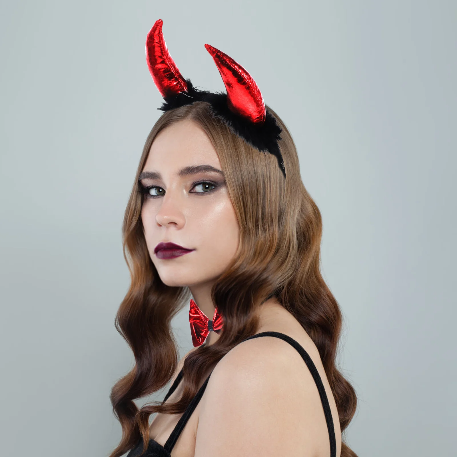 1 set 1 Set Role Playing Props Headband Bow Tie Fish Fork Tail Devil Costume Set Halloween Party Cosplay Devil Ears Horns
1 set 1 Set Role Playing Props Headband Bow Tie Fish Fork Tail Devil Costume Set Halloween Party Cosplay Devil Ears Horns