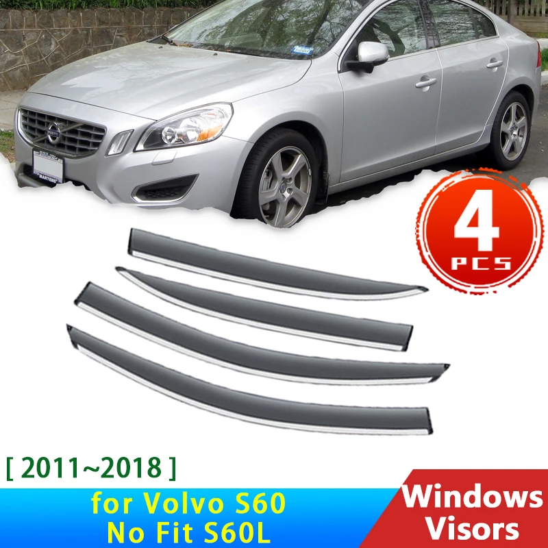 Deflectors for Volvo S60 2 II 2011~2018 2012 2014 Accessories Car Windows Visors Rain Eyebrow Guards Sun Visor Smoke Windshield
Deflectors for Volvo S60 2 II 2011~2018 2012 2014 Accessories Car Windows Visors Rain Eyebrow Guards Sun Visor Smoke Windshield