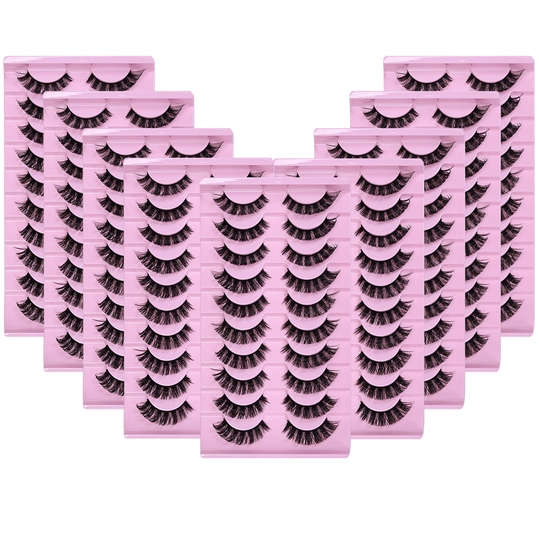 90Pairs/9Pack DD Curl Russian Strip Lashes Fluffy Volume False Eyelashes DD Curl Dramatic Messy Faux Mink Fake Lashes Make Up
90Pairs/9Pack DD Curl Russian Strip Lashes Fluffy Volume False Eyelashes DD Curl Dramatic Messy Faux Mink Fake Lashes Make Up