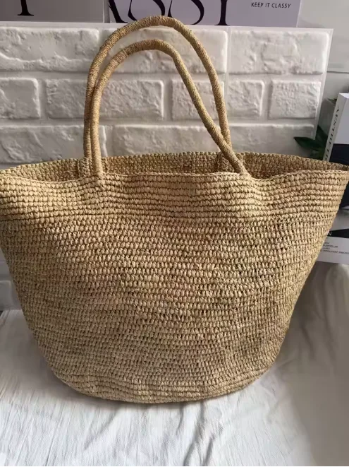 2026 Large Handwoven Rattan Tote Bag for Women Natural Straw Beach Bag Purse Luxury Shoulder Bags Handbag Summer
2026 Large Handwoven Rattan Tote Bag for Women Natural Straw Beach Bag Purse Luxury Shoulder Bags Handbag Summer