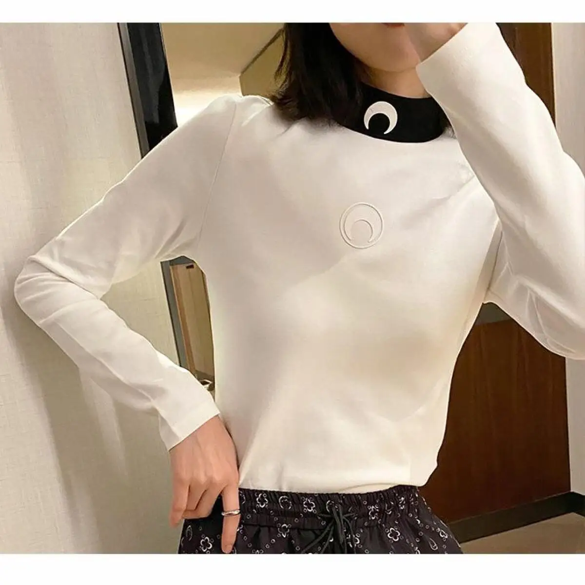 Women Color Block Half High Collar T Shirt Long Sleeve Slim Fit Base Layer Autumn Sunscreen Tops Blouse
Women Color Block Half High Collar T Shirt Long Sleeve Slim Fit Base Layer Autumn Sunscreen Tops Blouse