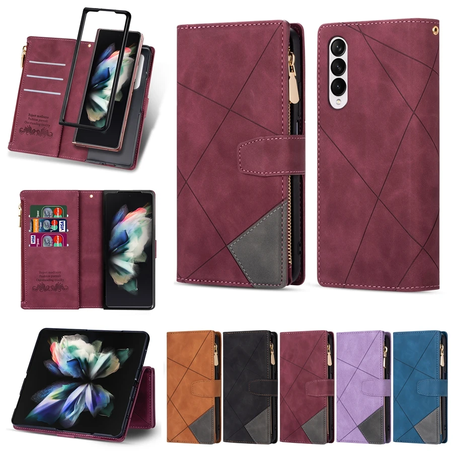 New Style Wallet Line Stitching Flip Zipper Leather Case For Samsung Galaxy Z Fold5 Z Fold4 Z Fold3 5G Magnetic Multi-card Z Fol
New Style Wallet Line Stitching Flip Zipper Leather Case For Samsung Galaxy Z Fold5 Z Fold4 Z Fold3 5G Magnetic Multi-card Z Fol