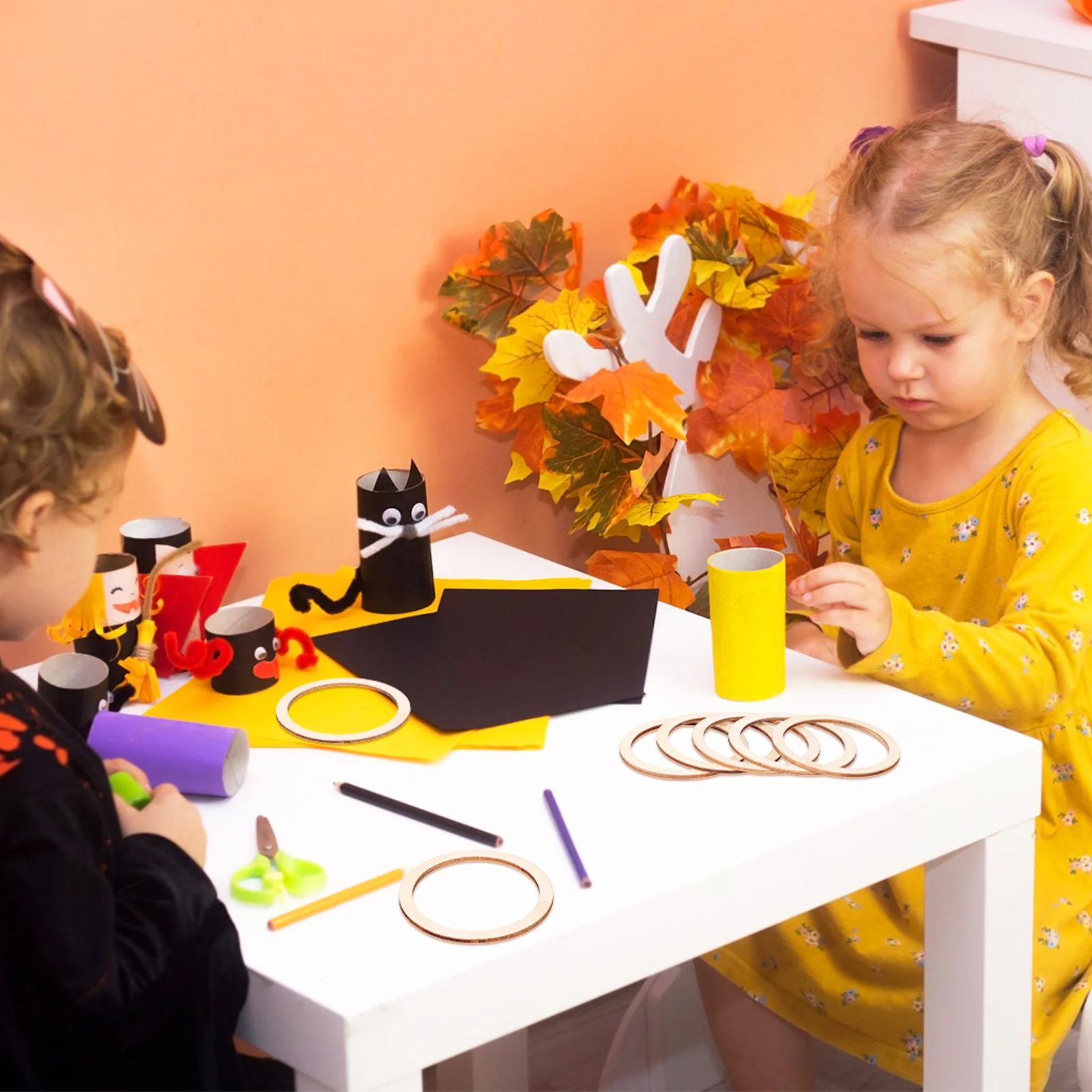 50pcs Wooden Circles Craft Decor Natural Round Shape Hollow Wood Slices For Diy Projects Scrapbooking Home Party Ornaments
50pcs Wooden Circles Craft Decor Natural Round Shape Hollow Wood Slices For Diy Projects Scrapbooking Home Party Ornaments