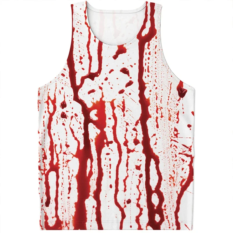 Horror Blood Pattern Tank Tops For Men Summer Fashion Streetwear Hip Hop 3D Printed Sleeveless T Shirts Trend Oversized Vest Tee
Horror Blood Pattern Tank Tops For Men Summer Fashion Streetwear Hip Hop 3D Printed Sleeveless T Shirts Trend Oversized Vest Tee