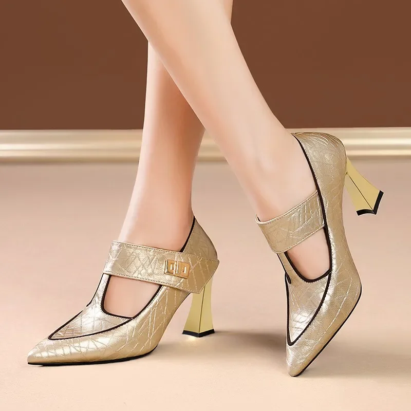 High Quality Brand Buckle Strap Women's High Heels Pointed Toe Shoes for Women Plus Size 34-43 Heels Women Zapatos De Mujer
High Quality Brand Buckle Strap Women's High Heels Pointed Toe Shoes for Women Plus Size 34-43 Heels Women Zapatos De Mujer